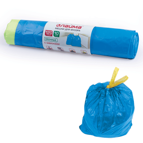 bolsa de basura con cordón